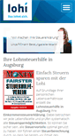 Mobile Screenshot of lohnsteuerhilfe-augsburg.net