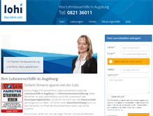 Tablet Screenshot of lohnsteuerhilfe-augsburg.net